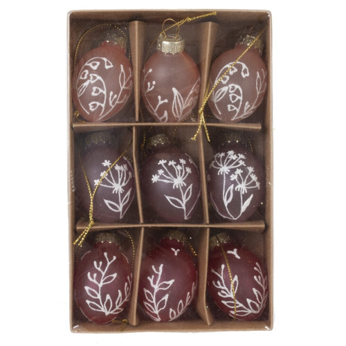 Набор из 9-ти изделий декоративных подвесных "Яйцо пасхальное" (3*5,5), L10 W16 H3,5 см фото 5