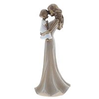 Фигурка декоративная "Девушка с ребенком", L9 W8,5 H21,5 см