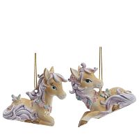 Фигурка декоративная подвесная "Лошадка",  L6 W2,5 H6 см, 2в.
