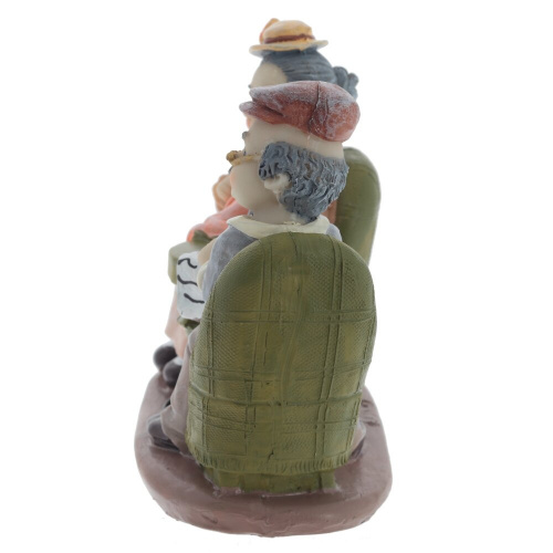Фигурка декоративная "Бабушка с дедушкой", L15 W8 H14 см, 2в. фото 5