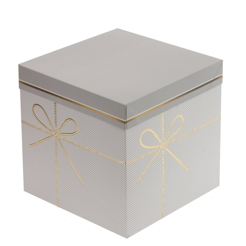 Коробка подарочная (бумага 350г/м2), L22,5 W22,5 H22 см, 4в. фото 5