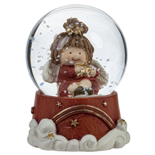 Фигурка декор в стекл шаре "Ангел", D 4.5 см, L4,5 W4,5 H6,5 см, 2в. фото 3