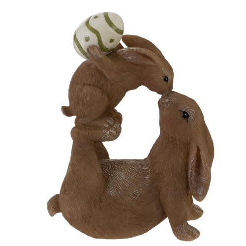 Фигурка декоративная "Зайцы", L9,5 W5,5 H13 см фото 3