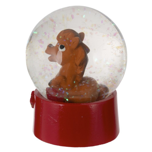 Фигурка декор в стекл шаре "Лошадка", L7 W7 H8 см, 2в. фото 5