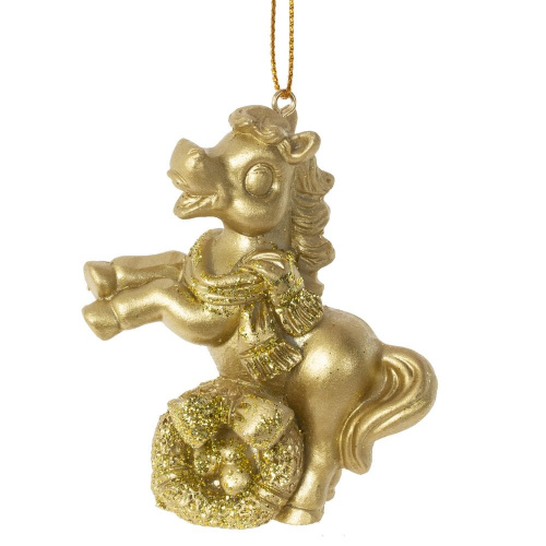 Фигурка декоративная подвесная "Лошадка", L6,5 W3,5 H7 см, 2в. фото 2 Фигурка декоративная подвесная "Лошадка", L6,5 W3,5 H7 см, 2в. фото 2