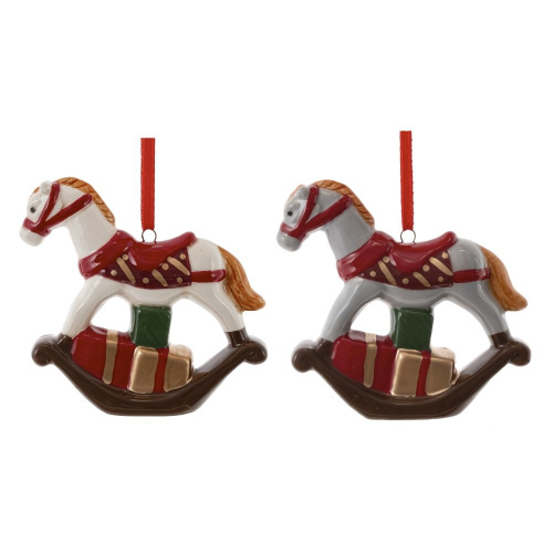 Фигурка декоративная подвесная "Лошадка", L8 W2 H8см, 2в. Фигурка декоративная подвесная "Лошадка", L8 W2 H8см, 2в.