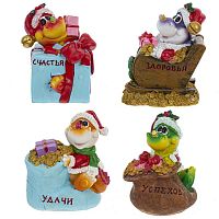 Фигурка декоративная "Дракон", L8 W9 H11 см, 4в.