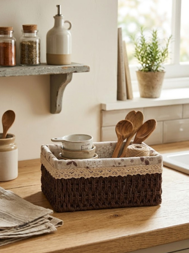 Корзина, L26 W19,5 H11,5 см фото 4