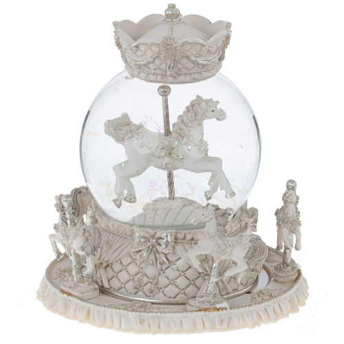 Фигурка декоративная  в стекл шаре "Карусель" (ключ,муз, движ), D 10 см, L15 W15 H17,5 см фото 2 Фигурка декоративная  в стекл шаре "Карусель" (ключ,муз, движ), D 10 см, L15 W15 H17,5 см фото 2