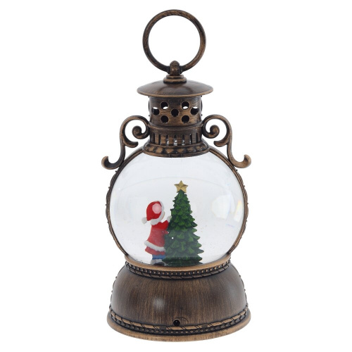 Изделие декоративное "Фонарь" (подсветка, муз, вьюга, 3хААА, н/п + USB), D 10 см, L11 W11 H24 см фото 4 Изделие декоративное "Фонарь" (подсветка, муз, вьюга, 3хААА, н/п + USB), D 10 см, L11 W11 H24 см фото 4