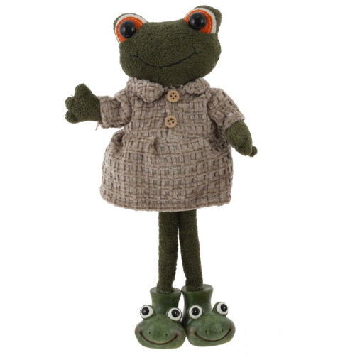 Игрушка набивная "Лягушка", L10 W7,5 H27 см, 2в. фото 6