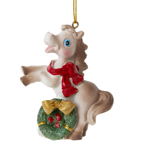 Фигурка декоративная подвесная "Лошадка", L6 W3 H8 см, 6в. фото 11 Фигурка декоративная подвесная "Лошадка", L6 W3 H8 см, 6в. фото 11