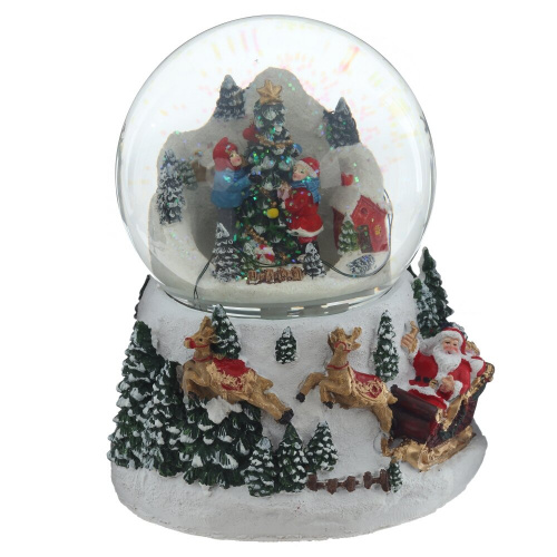 Фигурка декоративная "Рождество" в стекл шаре (свет, муз, вьюга, 3хAA), D 12 см, L15 W13,5 H19 см Фигурка декоративная "Рождество" в стекл шаре (свет, муз, вьюга, 3хAA), D 12 см, L15 W13,5 H19 см