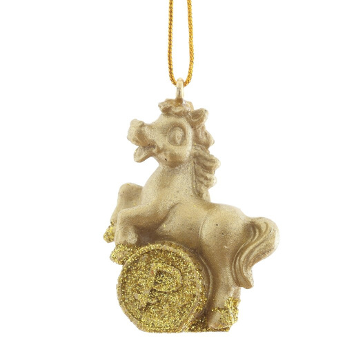 Фигурка декоративная подвесная "Лошадка", L3 W1,5 H4 см, 3в. фото 2 Фигурка декоративная подвесная "Лошадка", L3 W1,5 H4 см, 3в. фото 2