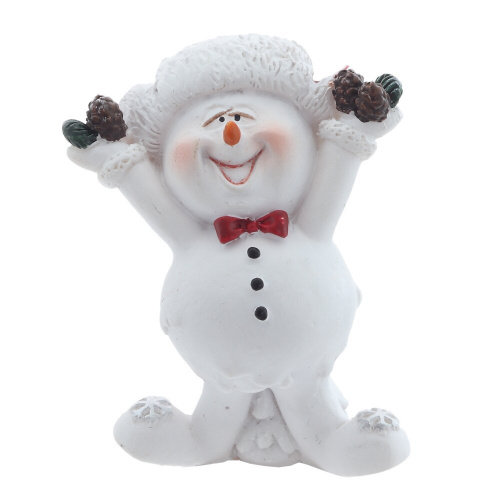Фигурка декоративная "Снеговик", L3,5 W2,5 H5 см, 4в. фото 3 Фигурка декоративная "Снеговик", L3,5 W2,5 H5 см, 4в. фото 3