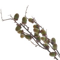 Ветка искусственная "Дуб с желудями", L16 W10 H80 см Ветка искусственная "Дуб с желудями", L16 W10 H80 см