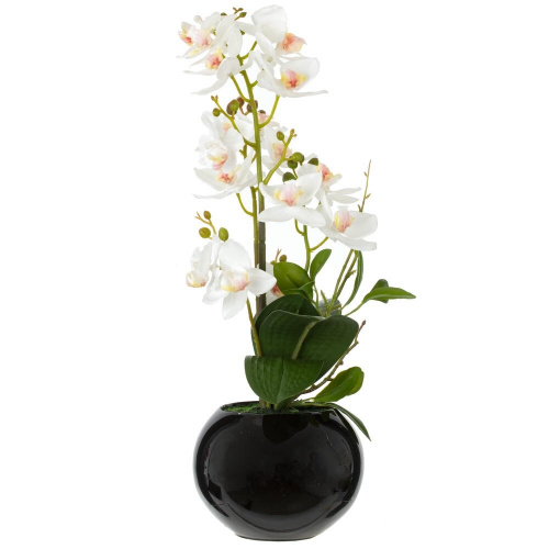 Цветочная композиция "Орхидея", L22 W22 H47 см фото 2