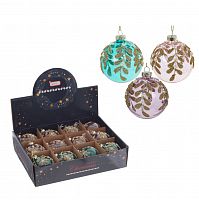 Набор из 12шт Украшение новогоднее "Шар", D 8 см, L34 W25 H9 см Набор из 12шт Украшение новогоднее "Шар", D 8 см, L34 W25 H9 см