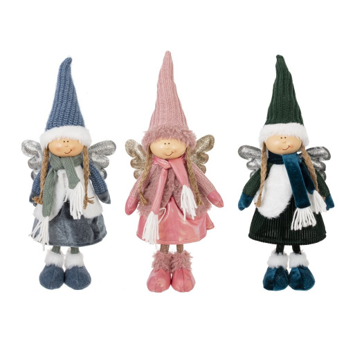 Игрушка набивная "Ангел", L17 W8 H38/30 см, 3в. Игрушка набивная "Ангел", L17 W8 H38/30 см, 3в.