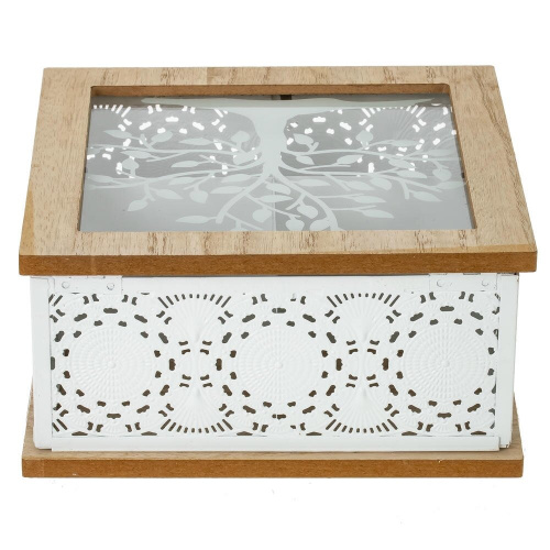 Шкатулка для чайных пакетиков, L18,5 W18,5 H9 см фото 5