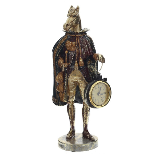 Фигурка декоративная "Лошадь" с часами D4см, (LR44x1), L12 W7,5 H24,5 см Фигурка декоративная "Лошадь" с часами D4см, (LR44x1), L12 W7,5 H24,5 см