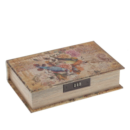 Шкатулка-книга с кодовым замком, L17,5 W7 H27 см фото 7