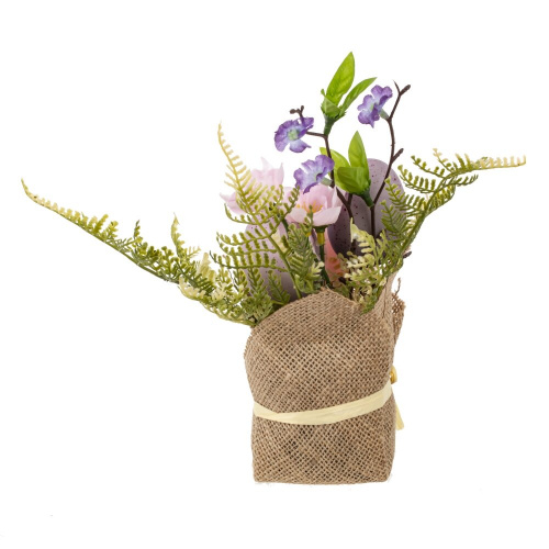 Цветочная композиция "Пасхальная", L15 W12 H24 см фото 3