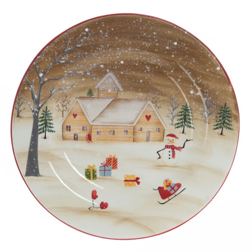 Тарелка, L25 W25 H2 см Тарелка, L25 W25 H2 см