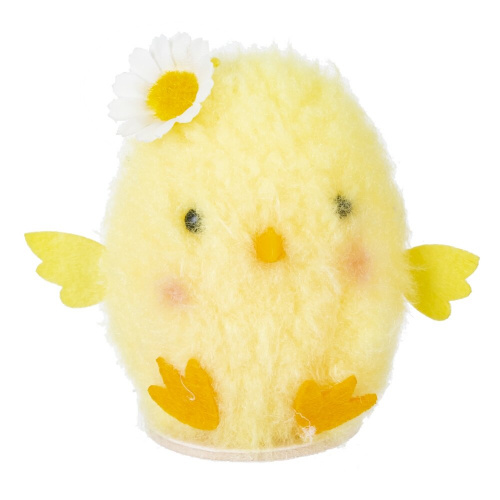 Фигурка декоративная "Цыпленок" (блок 12 шт), L7 W6 H7 см, 3в. фото 6