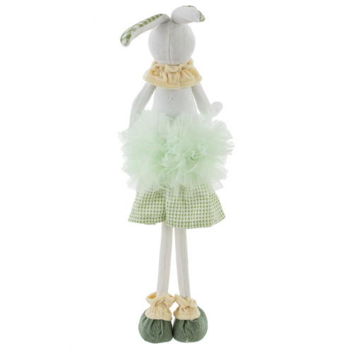 Игрушка набивная "Заяц/Зайка", L13 W9 H53 см, 2в. фото 3 Игрушка набивная "Заяц/Зайка", L13 W9 H53 см, 2в. фото 3