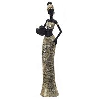 Фигурка декоративная "Африканка", L10 W6 H35,5 см