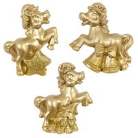 Фигурка декоративная "Лошадка", L6 W3 H6,5 см, 3в.