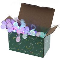Электрогирлянда "Шарики", L5,5 м, (28 разноцвет. LED, 1 режим свечения, шнур 1м, 2,5W)