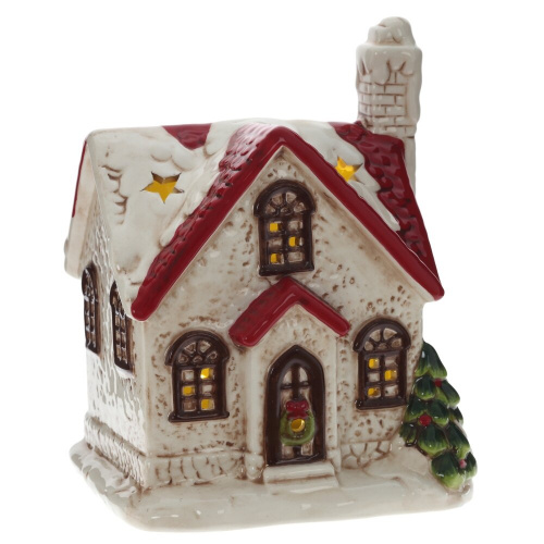 Фигурка декоративная "Домик" с подсветкой (LR44x2), L15 W12,5 H19 см Фигурка декоративная "Домик" с подсветкой (LR44x2), L15 W12,5 H19 см