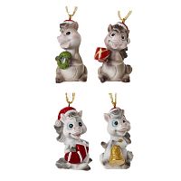 Фигурка декоративная подвесная "Лошадка", L3 W3 H5 см, 4в.