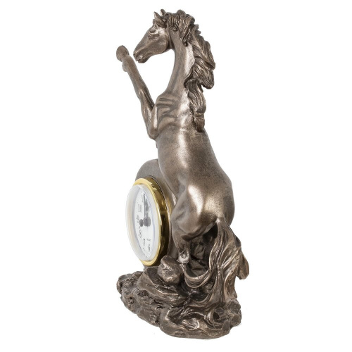 Фигурка декоративная "Лошадь" с часами (AAAx1 н/п), L16 W7,5 H23 см фото 4