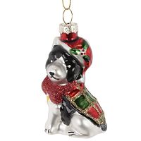 Украшение новогоднее "Собачка", L4,5 W3,5 H7,5 см Украшение новогоднее "Собачка", L4,5 W3,5 H7,5 см