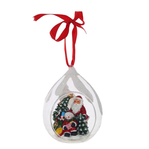 Украшение новогоднее "Капля" (блок из 6 шт), L8 W7 H10,5 см, 4в. фото 6