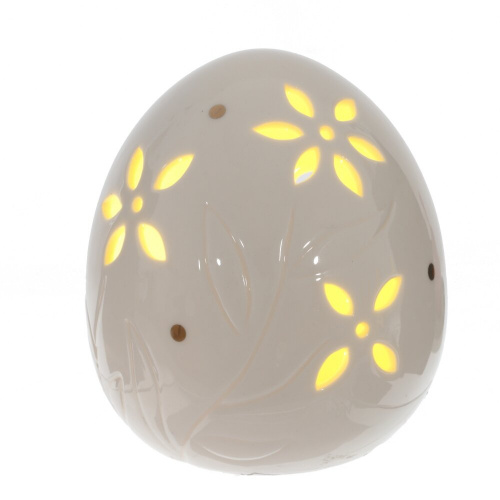 Фигурка декоративная "Яйцо" (подсветка, 3xLR44 н/п), L, L9 W9 H11 см