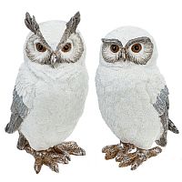 Фигурка декоративная "Сова", L10 W9 H18,5 см, 2в.