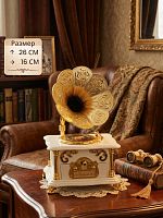 Изделие декоративное "Граммофон" (музык.), L16 W15 H26 см
