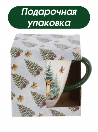 Кружка "Олени", 480 мл, L14 W9 H13 см фото 5