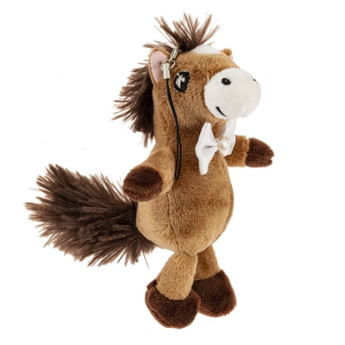 Игрушка набивная "Лошадка", с цепочкой, L10 W10 H14 см, 3в. фото 7