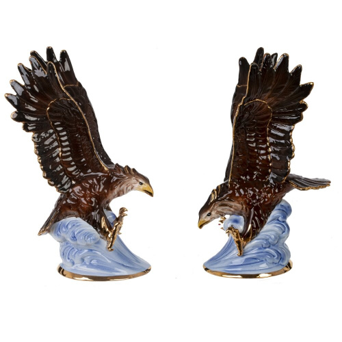 Фигурка декоративная "Орел", L16 W9 H27 см, 2в.