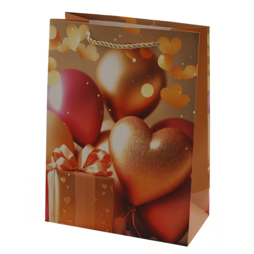 Пакет подарочный S (бумага 210г/м2, блок микс 12шт), L17,5 W9 H24 см, 4в. фото 3