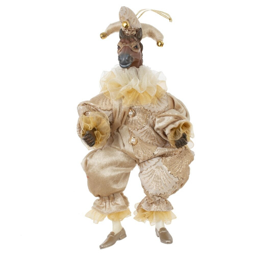 Игрушка набивная подвес "Лошадь-клоун", L15 W9 H38/23 см фото 2 Игрушка набивная подвес "Лошадь-клоун", L15 W9 H38/23 см фото 2