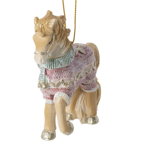 Фигурка декоративная подвесная "Лошадка", L7 W2,5 H8 см фото 2 Фигурка декоративная подвесная "Лошадка", L7 W2,5 H8 см фото 2