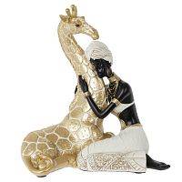 Фигурка декоративная "Африканка с жирафом", L22,5 W12 H25 см