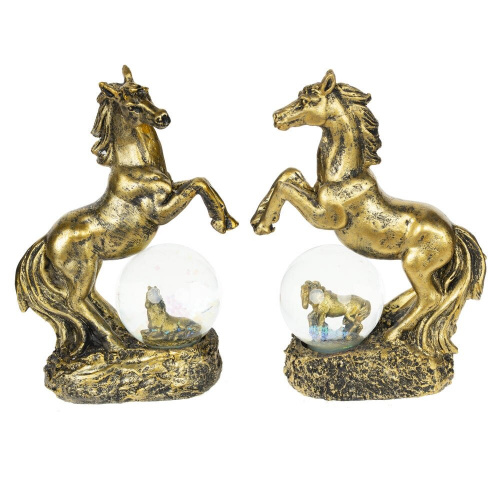 Фигурка декор в стекл шаре "Лошадь", L10 W5 H14 см, 2в. Фигурка декор в стекл шаре "Лошадь", L10 W5 H14 см, 2в.