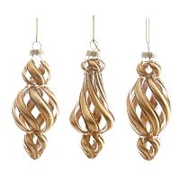 Украшение новогоднее "Фигурная сосулька", L5,5 W5,5 H13,5 см, 3в. Украшение новогоднее "Фигурная сосулька", L5,5 W5,5 H13,5 см, 3в.